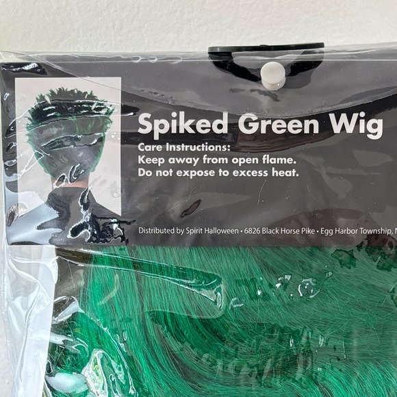 Spirit Halloween Green Spiked Wig Anime Gon Freecss Hunter x Hunter Goku Saiyan - Picture 4 of 5